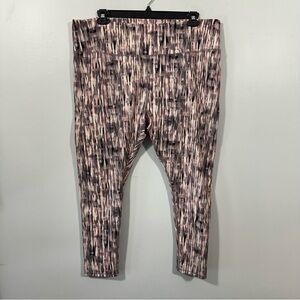 MTA Sport Leggings in Pink and Black Pattern